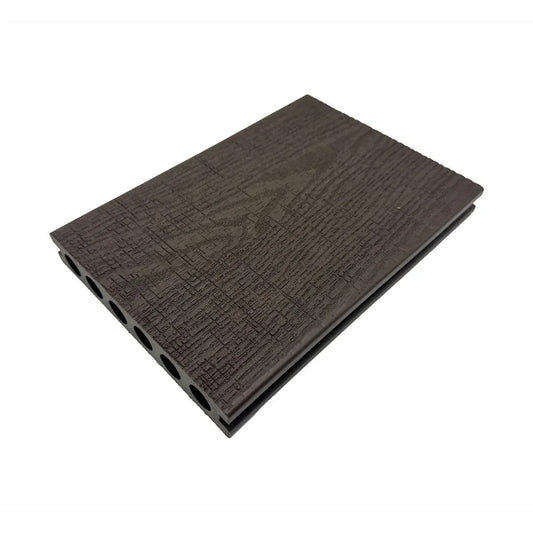 Pardoseala decking terasa din compozit WPC, Naimeed D7488, rezistenta sporita, 280x14x2.5cm, Maro ciocolatiu