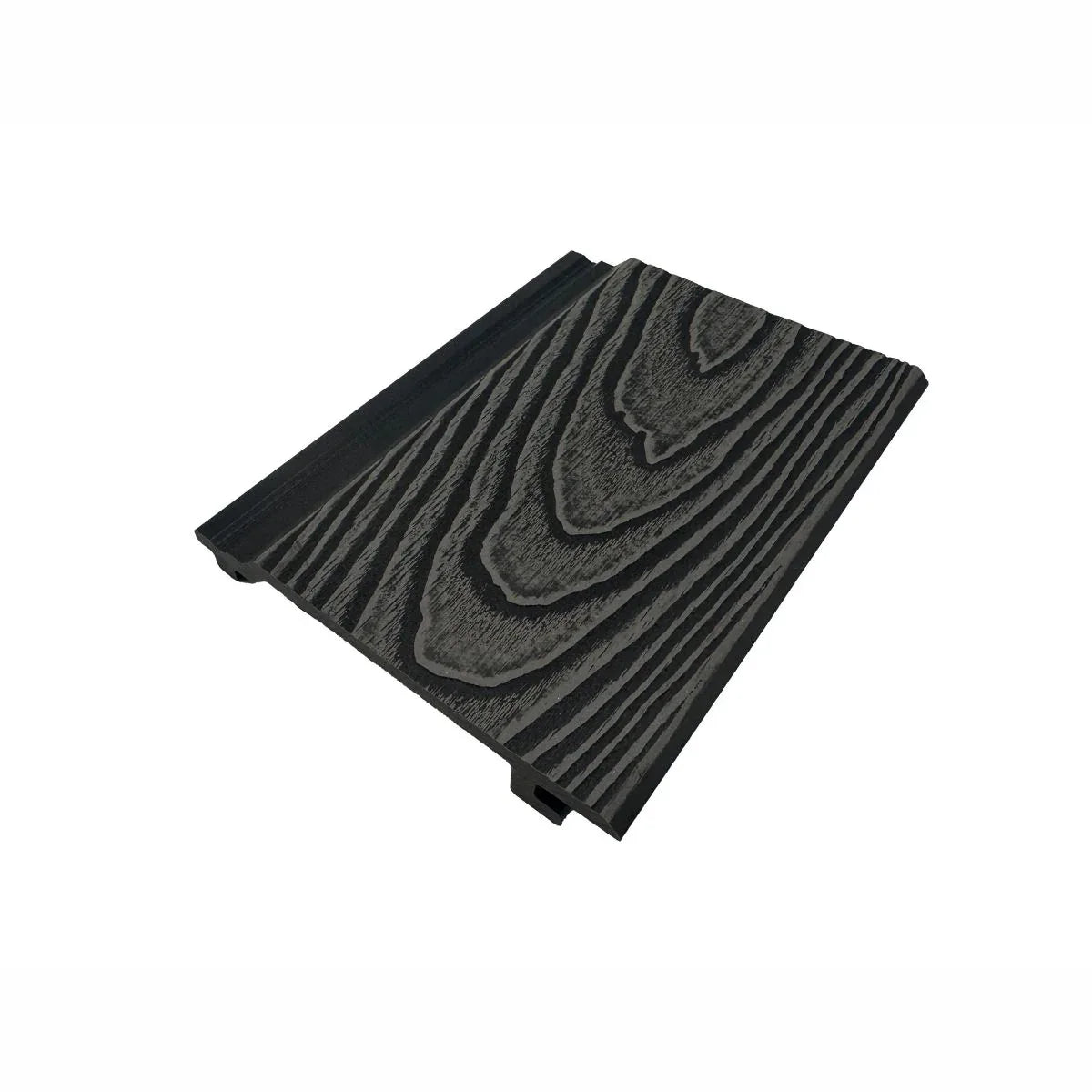 Lambriu decorativ riflaj WPC, pentru exterior, montaj rapid, rezistenta ridicata, Naimeed D7497, 280x14.8x2.1cm, Stejar gri
