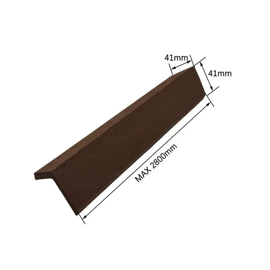 Cornier Perimetral, exterior, din compozit WPC ,cu strat coextrudat protector Naimeed D7510, Dimensiuni 280X4.1X4.1cm, Maro
