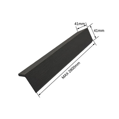 Cornier Perimetral, exterior, din compozit WPC ,cu strat coextrudat protector Naimeed D7511, Dimensiuni 280X4.1X4.1cm, Gri