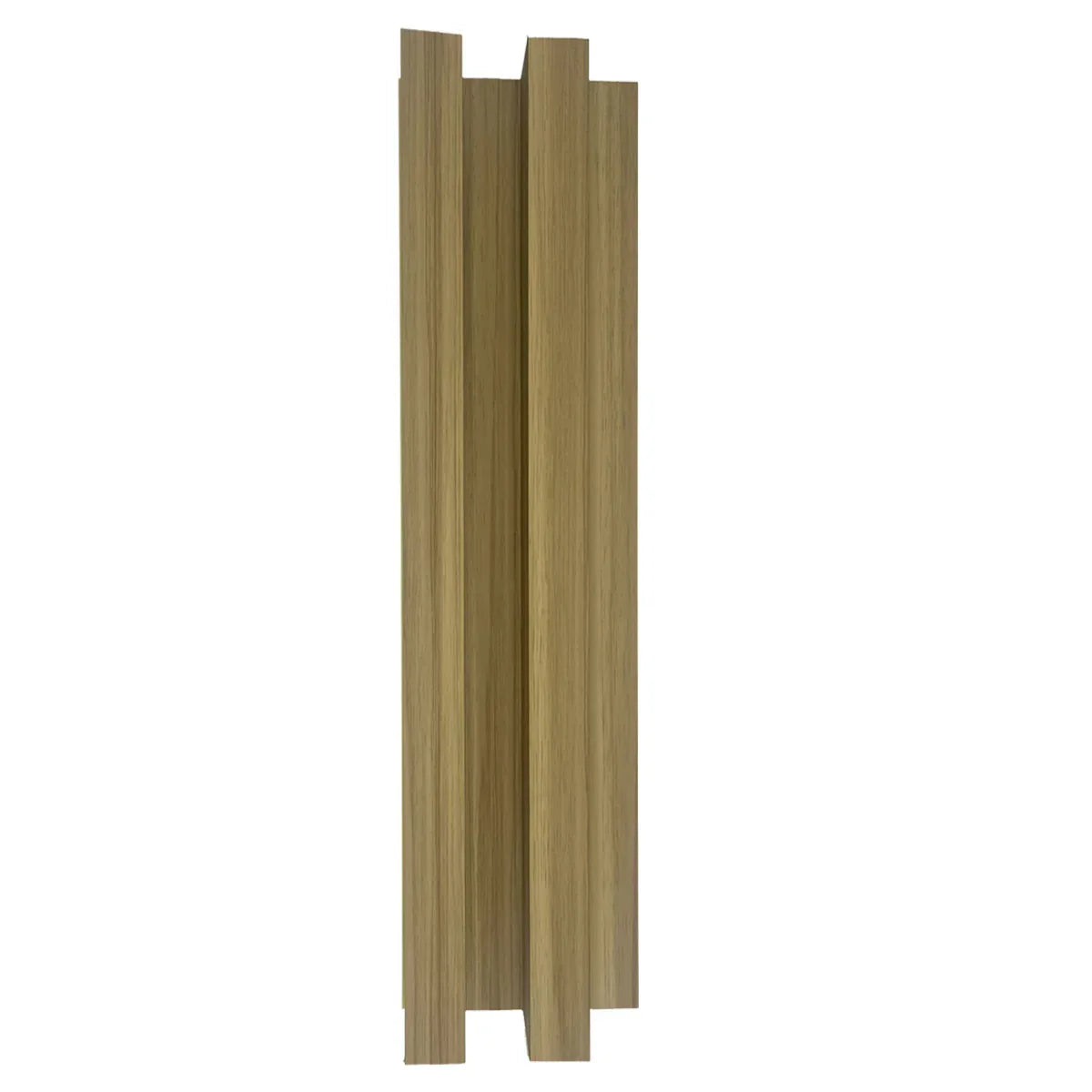 Panou decorativ riflaj WPC, montaj rapid, rezistenta ridicata, Naimeed D7516, 260x21.4x6cm, stejar natural