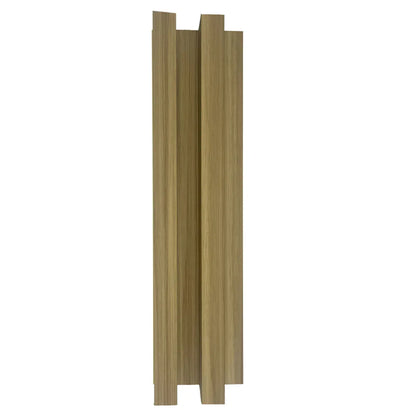 Panou decorativ riflaj WPC, montaj rapid, rezistenta ridicata, Naimeed D7516, 260x21.4x6cm, stejar natural