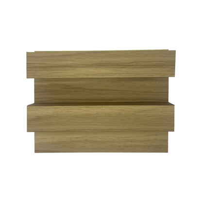 Panou decorativ riflaj WPC, montaj rapid, rezistenta ridicata, Naimeed D7516, 260x21.4x6cm, stejar natural