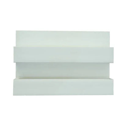 Panou decorativ riflaj WPC, montaj rapid, rezistenta ridicata, Naimeed D7517, 260x21.4x6cm, alb