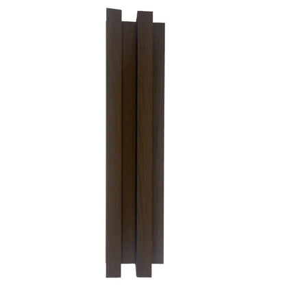 Panou decorativ riflaj WPC, montaj rapid, rezistenta ridicata, Naimeed D7515, 260x21.4x6cm, nuc inchis