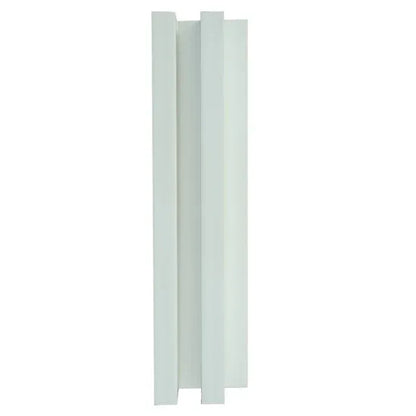 Panou decorativ riflaj WPC, montaj rapid, rezistenta ridicata, Naimeed D7517, 260x21.4x6cm, alb