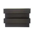 Panou decorativ riflaj WPC, montaj rapid, rezistenta ridicata, Naimeed D7519, 260x21.4x6cm, maro
