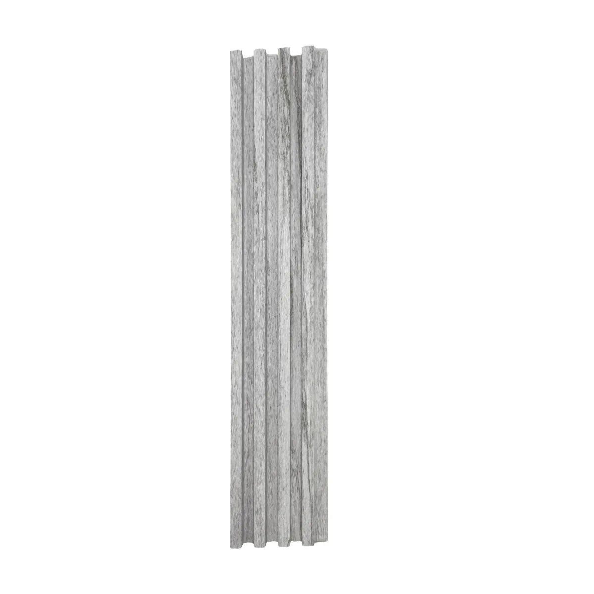 Panou decorativ riflaj WPC, montaj rapid, rezistenta ridicata, Naimeed D7527, 260x16.8x2.3cm, gri