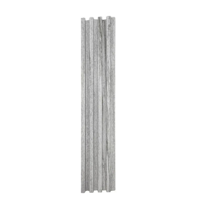 Panou decorativ riflaj WPC, montaj rapid, rezistenta ridicata, Naimeed D7527, 260x16.8x2.3cm, gri