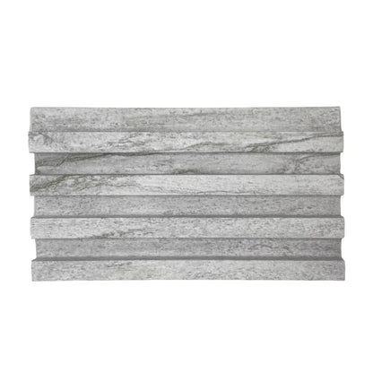 Panou decorativ riflaj WPC, montaj rapid, rezistenta ridicata, Naimeed D7527, 260x16.8x2.3cm, gri