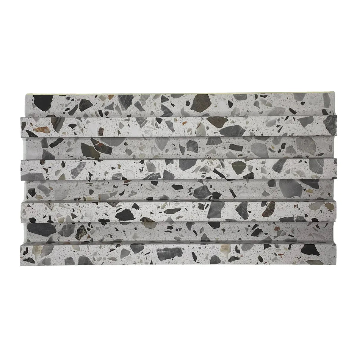 Panou decorativ riflaj WPC, montaj rapid, rezistenta ridicata, Naimeed D7532, 260x16.8x2.3cm, alb