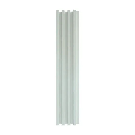 Panou decorativ riflaj WPC, montaj rapid, rezistenta ridicata, Naimeed D7534, 260x16.8x2.3cm, alb