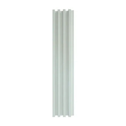 Panou decorativ riflaj WPC, montaj rapid, rezistenta ridicata, Naimeed D7534, 260x16.8x2.3cm, alb