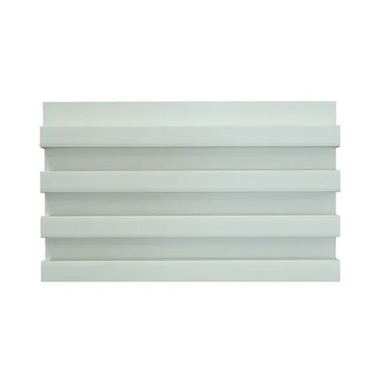 Panou decorativ riflaj WPC, montaj rapid, rezistenta ridicata, Naimeed D7534, 260x16.8x2.3cm, alb