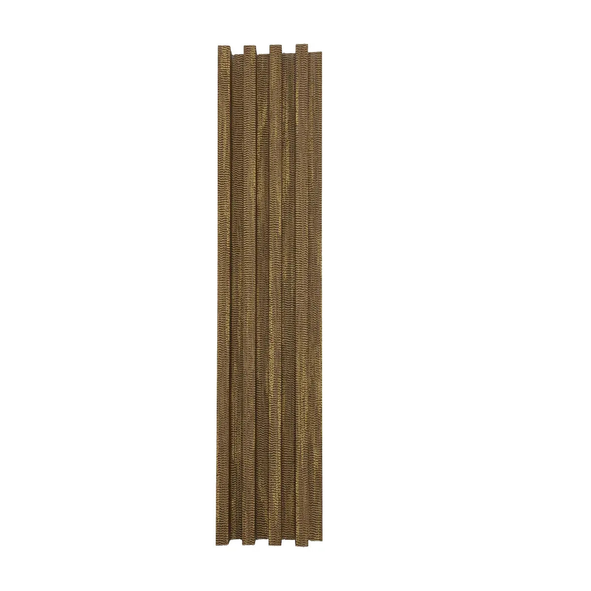Panou decorativ riflaj WPC, montaj rapid, rezistenta ridicata, Naimeed D7537, 260x16.8x2.3cm, nuc auriu