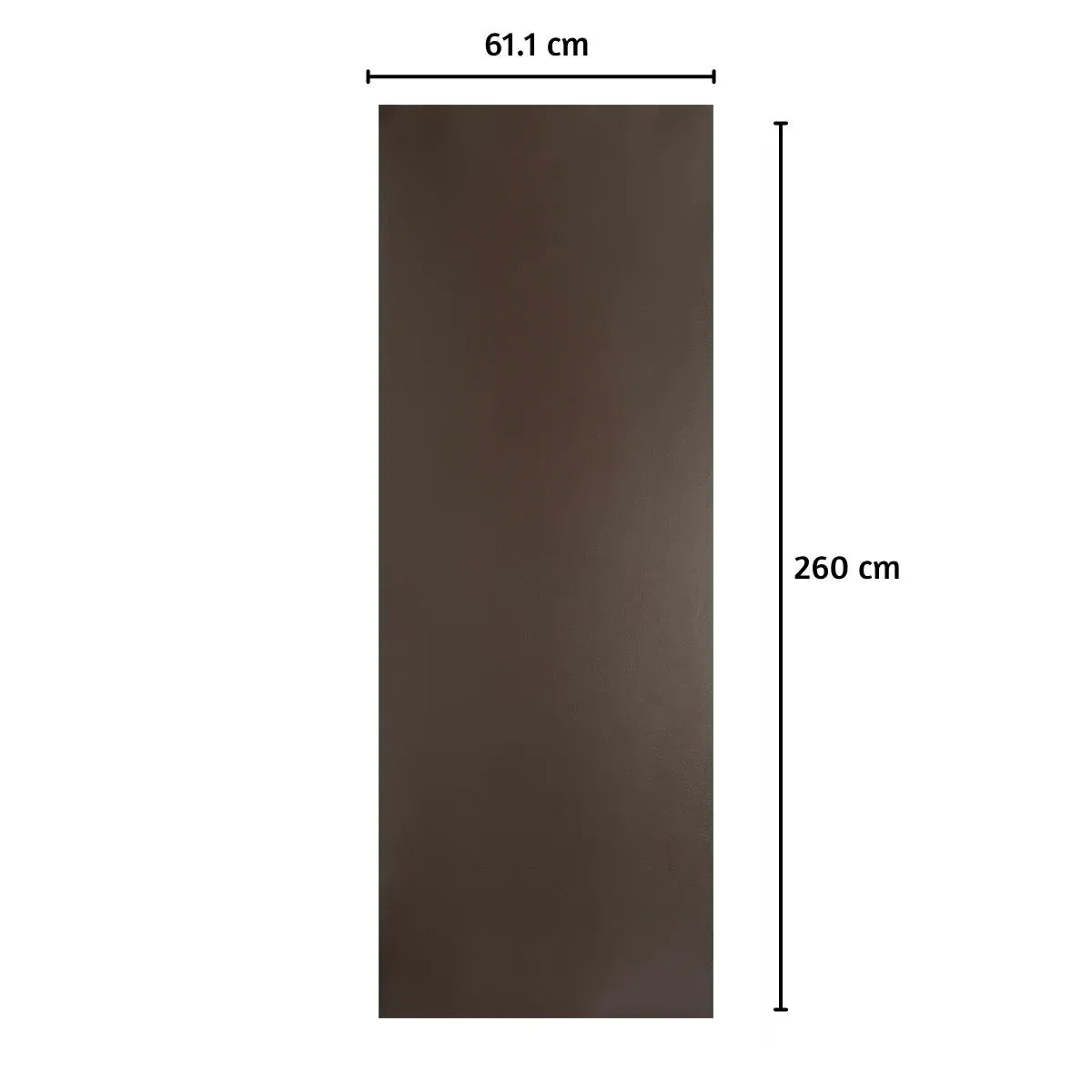 Panou decorativ riflaj WPC, Naimeed D7558, sistem de imbinare straight, aspect rafinat si montaj usor, 260x61.1x0.9cm, maro
