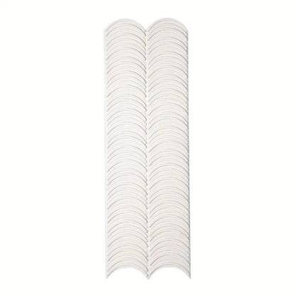 Panou decorativ 3D, efect piatră ondulata, ultraușor, Naimeed D7567, pentru interior și exterior, 123x37x3.5cm, Alb