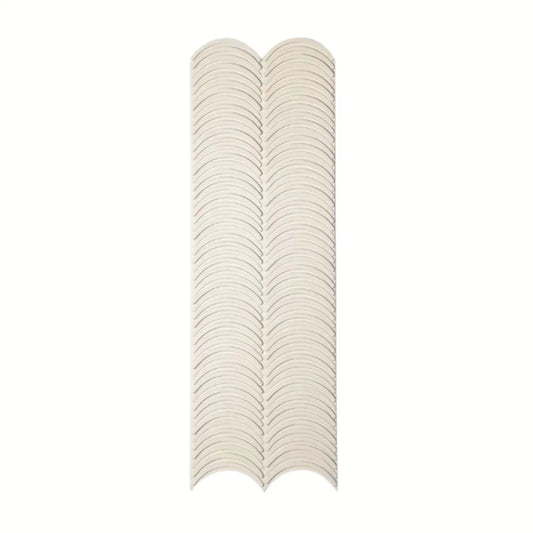 Panou decorativ 3D, efect piatră ondulata, ultraușor, Naimeed D7568, pentru interior și exterior, 123x37x3.5cm, Bej