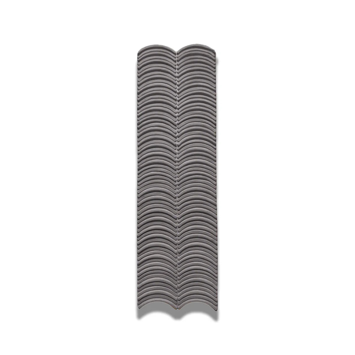 Panou decorativ 3D, efect piatră ondulata, ultraușor, Naimeed D7569, pentru interior și exterior, 123x37x3.5cm, Gri