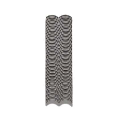 Panou decorativ 3D, efect piatră ondulata, ultraușor, Naimeed D7569, pentru interior și exterior, 123x37x3.5cm, Gri