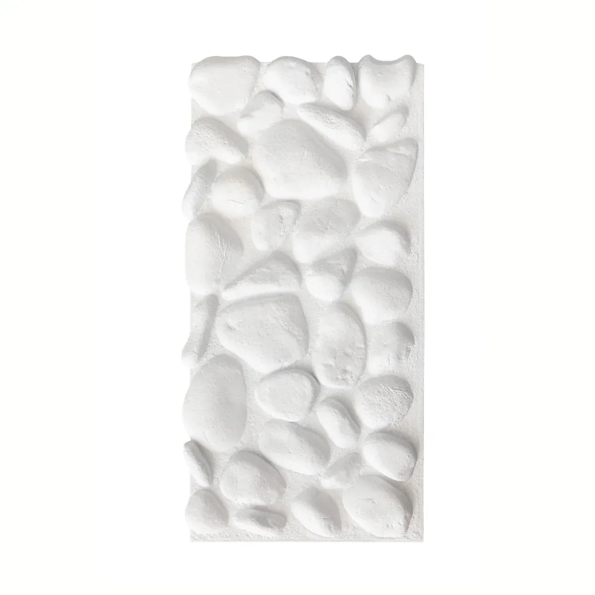 Panou decorativ 3D, efect piatră naturală, ultraușor, Naimeed D7576, pentru interior și exterior, 120x60x5.7cm, Alb
