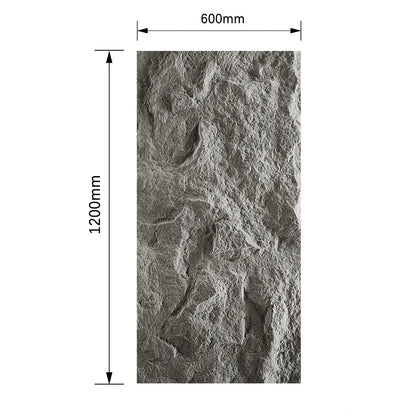 Panou decorativ 3D, efect piatră naturală, ultraușor, Naimeed D7585, pentru interior și exterior, 120x60x6cm, Gri