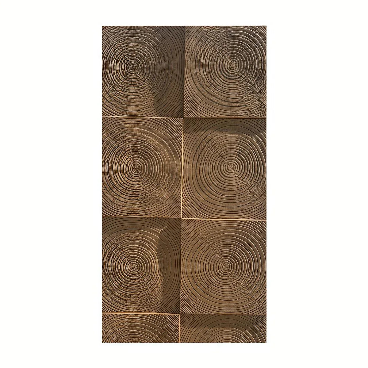 Panou decorativ 3D, imitatie lemn, ultraușor, Naimeed D7589, pentru interior și exterior, 120x60x2cm, Maro