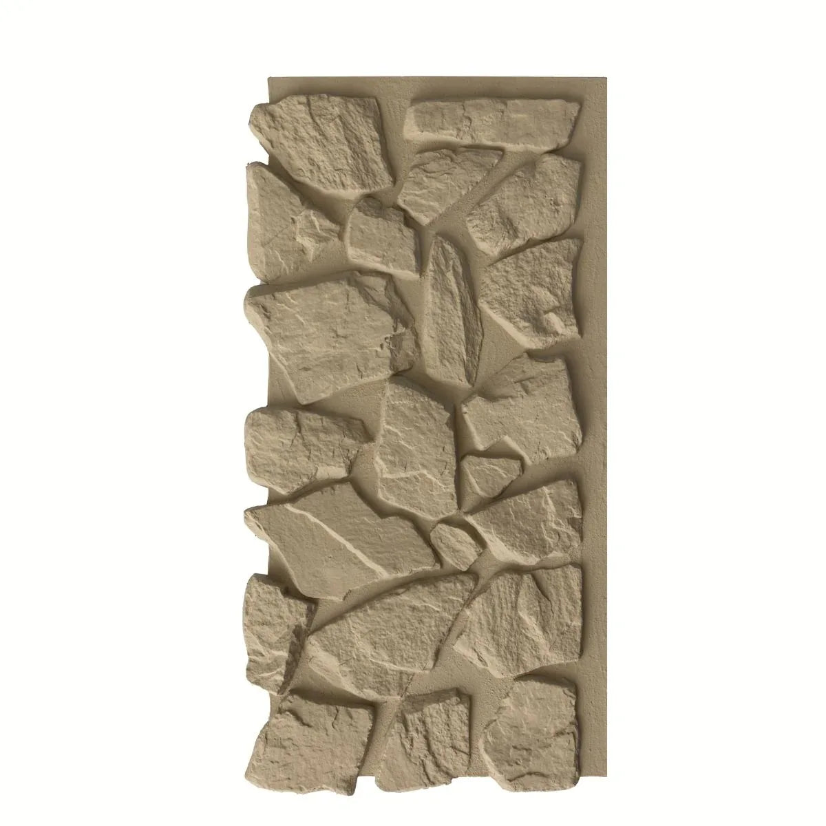 Panou decorativ 3D, efect piatră naturală, ultraușor, Naimeed D7600, pentru interior și exterior, 120x60x6cm, Bej