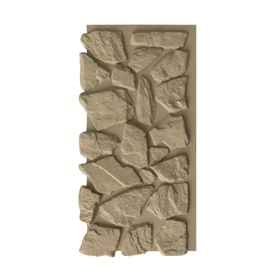 Panou decorativ 3D, efect piatră naturală, ultraușor, Naimeed D7600, pentru interior și exterior, 120x60x6cm, Bej