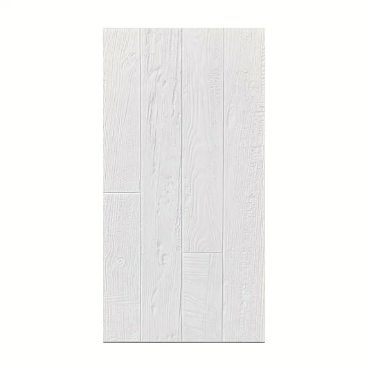 Panou decorativ 3D, imitatie lemn, ultraușor, Naimeed D7602, pentru interior și exterior, 120x60x1cm, Alb