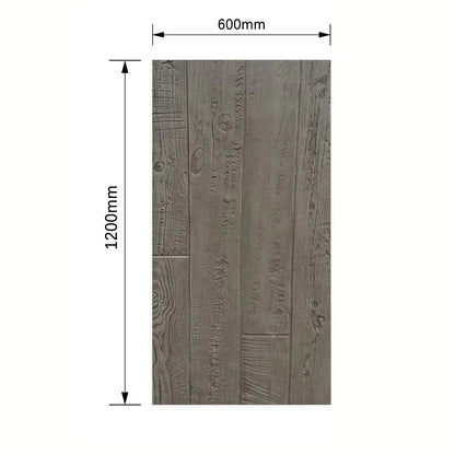 Panou decorativ 3D, imitatie lemn, ultraușor, Naimeed D7606, pentru interior și exterior, 120x60x1cm, Maro