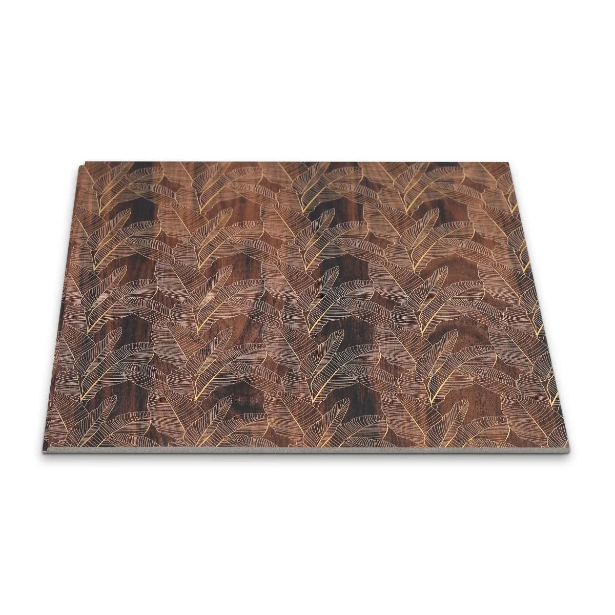 Panou decorativ, riflaj, polimer rigid, Naimeed D7616, Dimensiuni 270x30.5x0.45cm, Maro