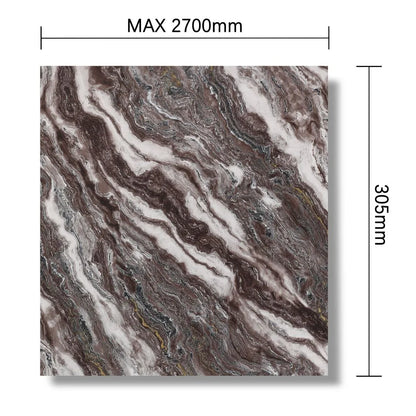Panou decorativ, riflaj, polimer rigid, Naimeed D7617, Dimensiuni 270x30.5x0.45cm, Multicolor