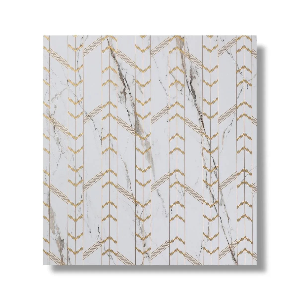 Panou decorativ, riflaj, polimer rigid, Naimeed D7620, Dimensiuni 270x30.5x0.45cm, Alb