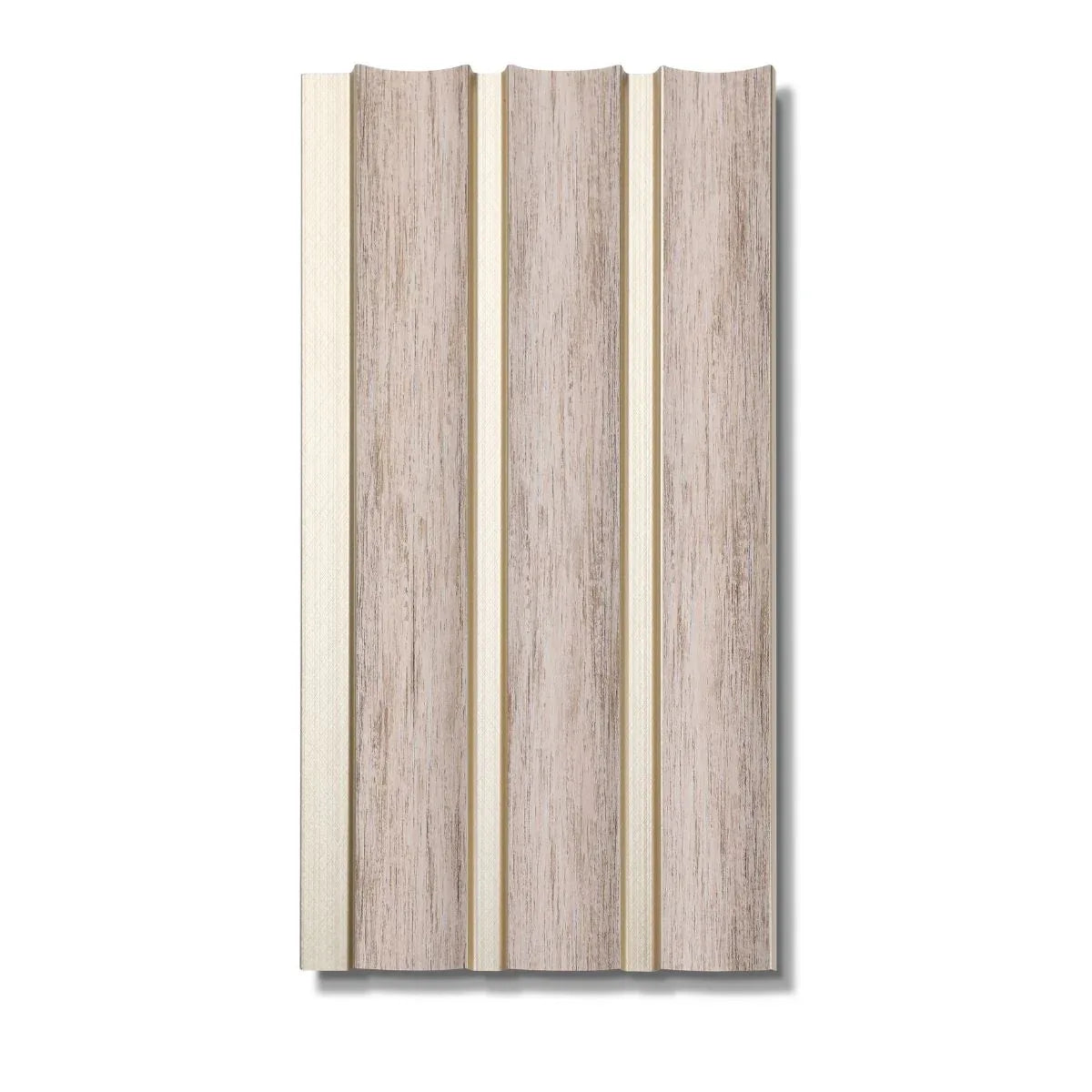 Panou decorativ, riflaj, polimer rigid, Naimeed D7622, Dimensiuni 270x16x1.2cm, Bej