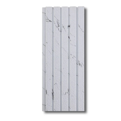 Panou decorativ, riflaj, polimer rigid, Naimeed D7631, Dimensiuni 270x11.8x1.1cm, Alb