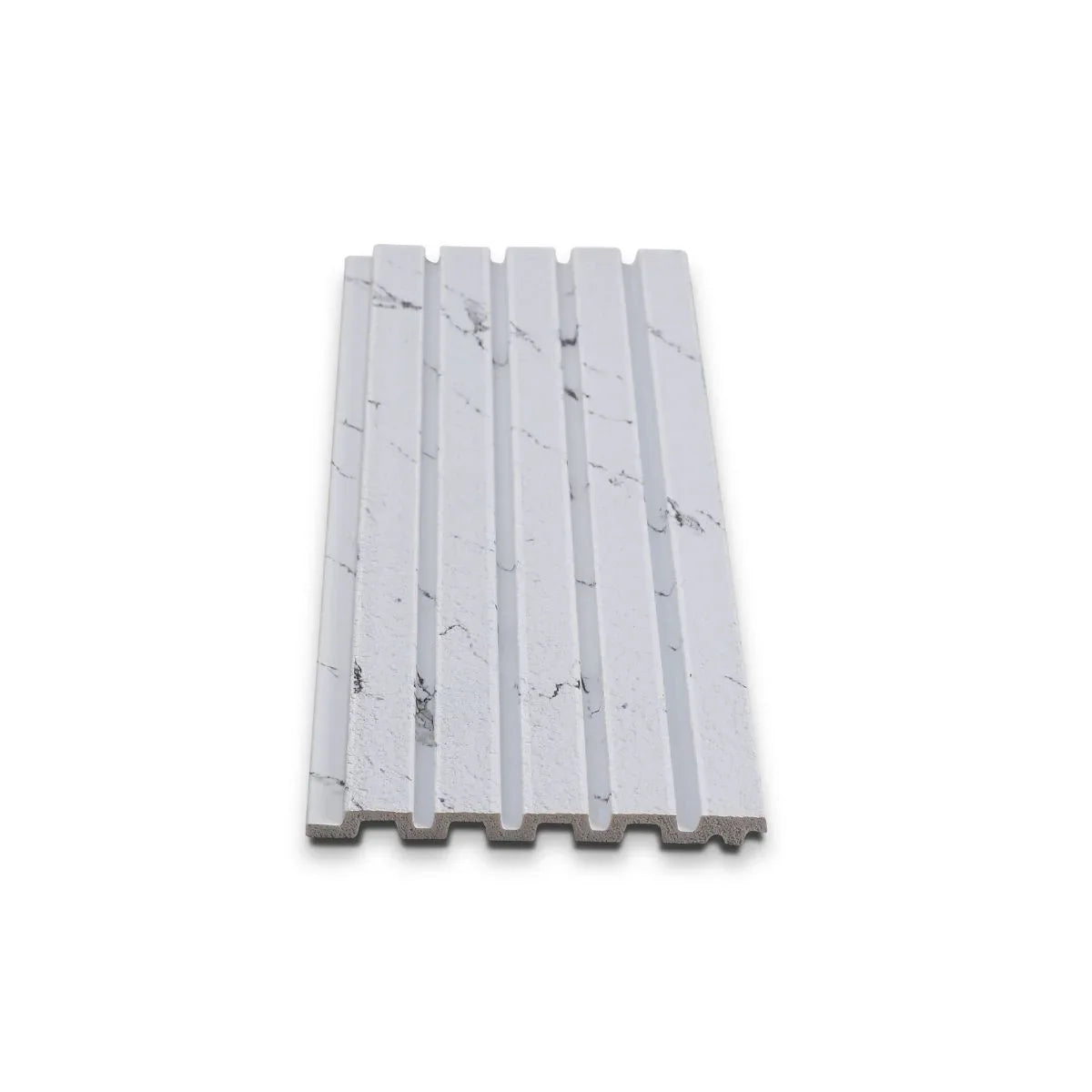 Panou decorativ, riflaj, polimer rigid, Naimeed D7631, Dimensiuni 270x11.8x1.1cm, Alb