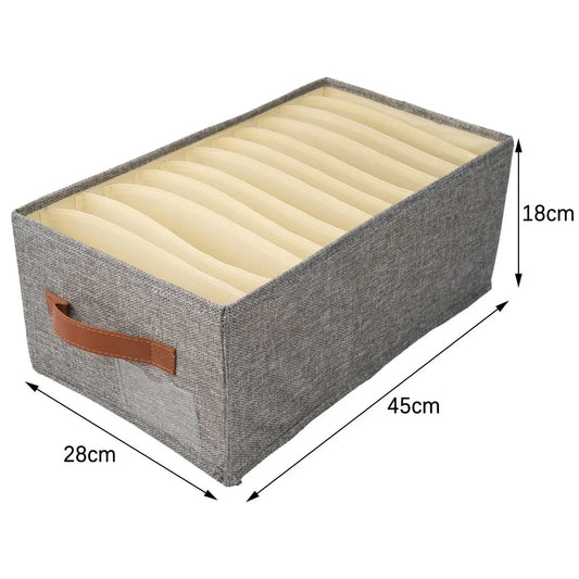 Organizator depozitare multifunctional, 12 compartimente, Naimeed D7655, pliabil, cu maner, dimensiuni 18x28x45cm, gri