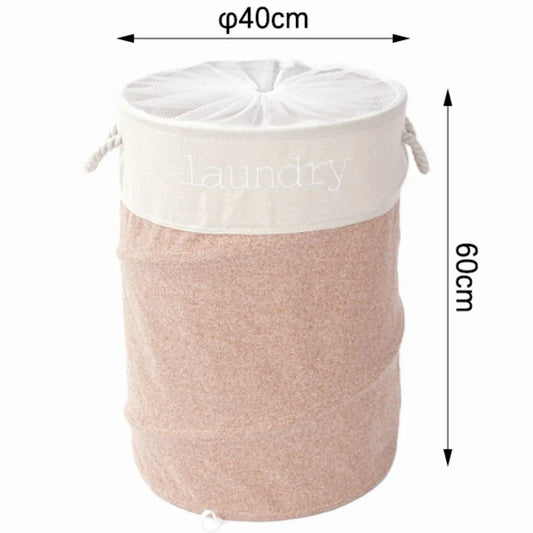 Sac de rufe din poliester, cu mânere si și plasă de închidere, Naimeed D7681, 40x60cm, portocaliu