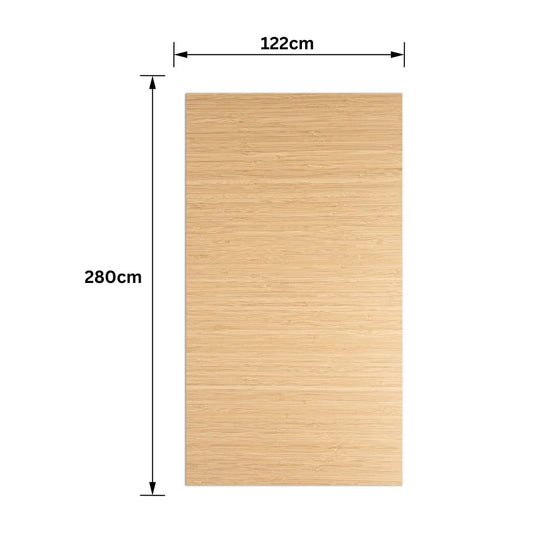 Lambriu bambus, Carbonat de Calciu si PVC, Naimeed D7755, antibacterian, ignifug si rezistent la umiditate, Dimensiuni 122x280cm, 7.8mm grosime