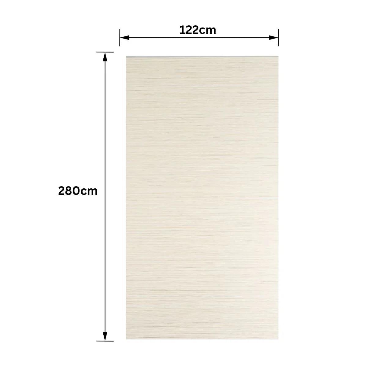 Panou SPC, Lambriu Bambú, Carbonat de Calciu si PVC, Naimeed D7757, antibacterian, ignifug si rezistent la umiditate, Dimensiuni 122x280cm, 7.8mm grosime