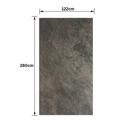 Panou SPC, Lambriu Bambú, Carbonat de Calciu si PVC, Naimeed D7781, antibacterian, ignifug si rezistent la umiditate, Dimensiuni 122x280cm, 7.8mm grosime