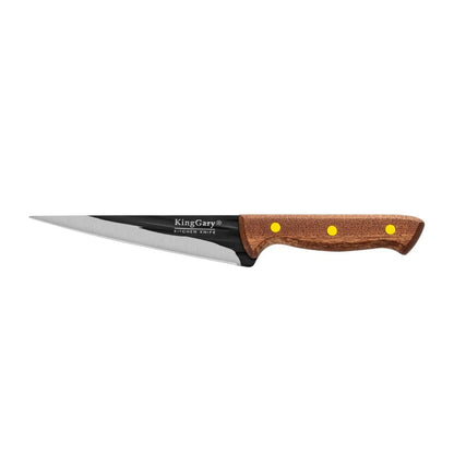 Cutit profesional pentru dezosat si feliere, Naimeed D7791, lama inox 16.5cm si maner din lemn 13.5cm