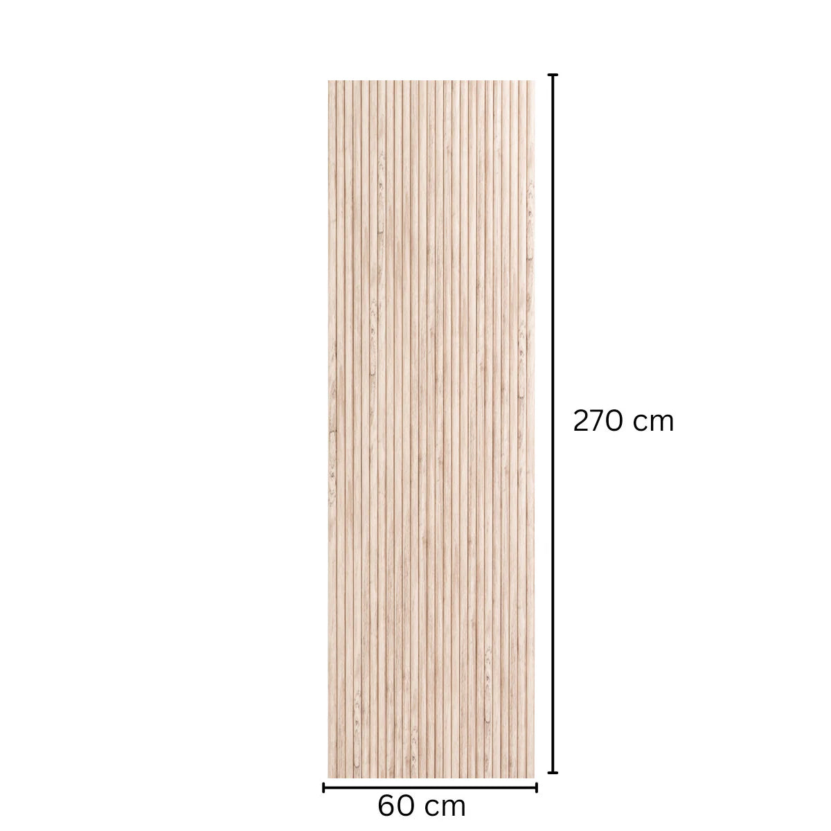 Panou riflaj MDF flexibil, Naimeed D7824, finisaj decorativ melaminat, 270x60x1.2cm