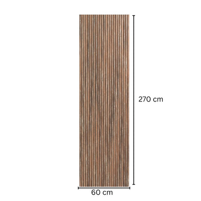 Panou riflaj MDF flexibil, Naimeed D7827, finisaj decorativ melaminat, 270x60x1.2cm