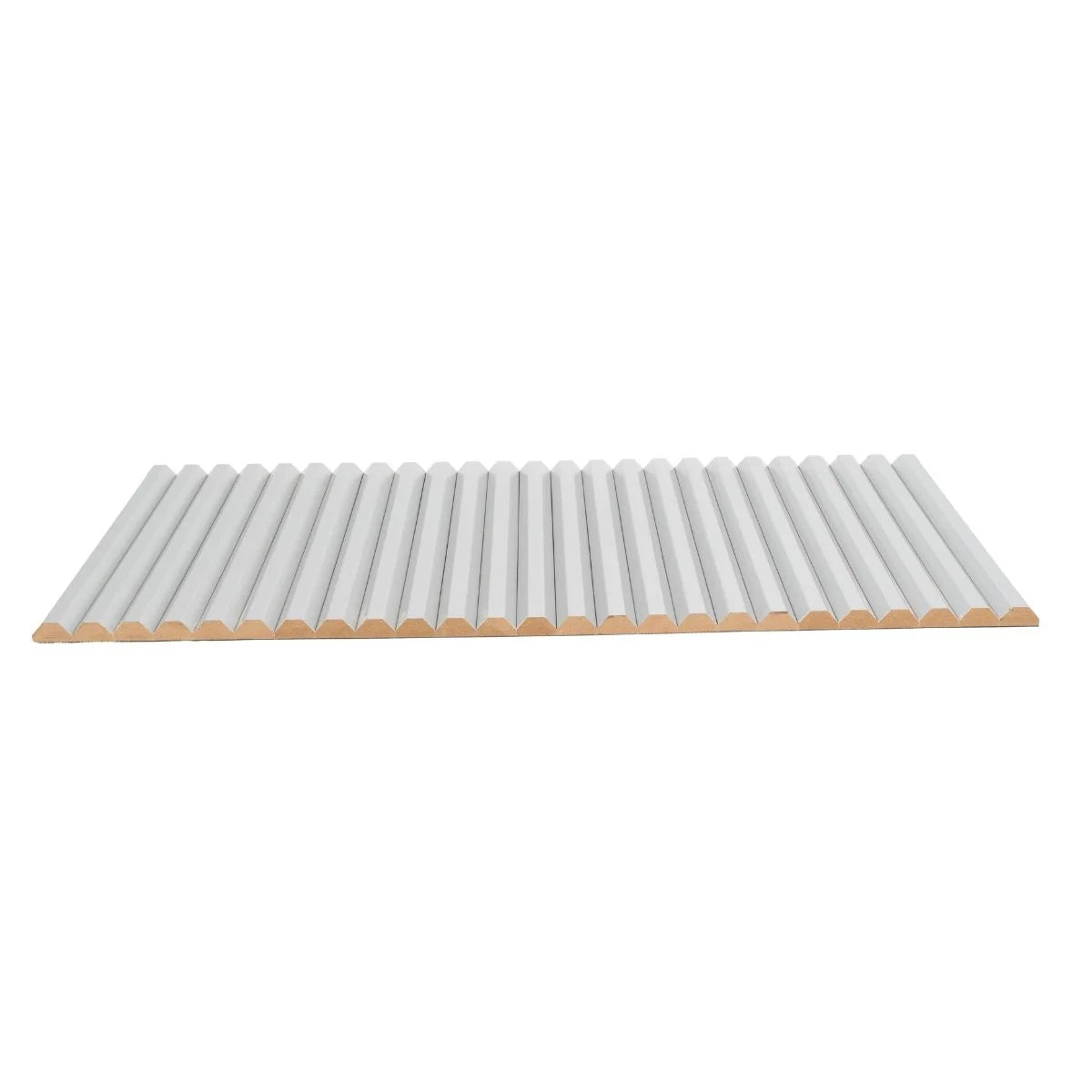 Panou riflaj MDF flexibil, Naimeed D7837, finisaj decorativ melaminat, 270x60x1.2cm, Argintiu