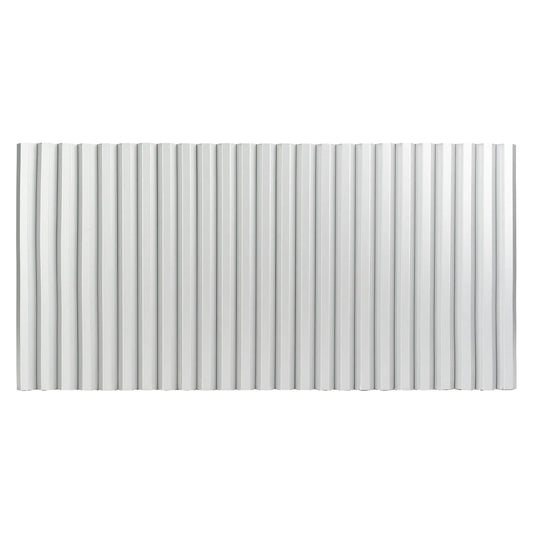 Panou riflaj MDF flexibil, Naimeed D7837, finisaj decorativ melaminat, 270x60x1.2cm, Argintiu
