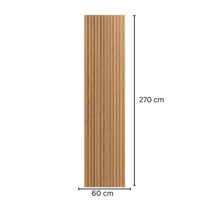 Panou riflaj MDF flexibil, Naimeed D7843, finisaj decorativ melaminat, 270x60x1.2cm