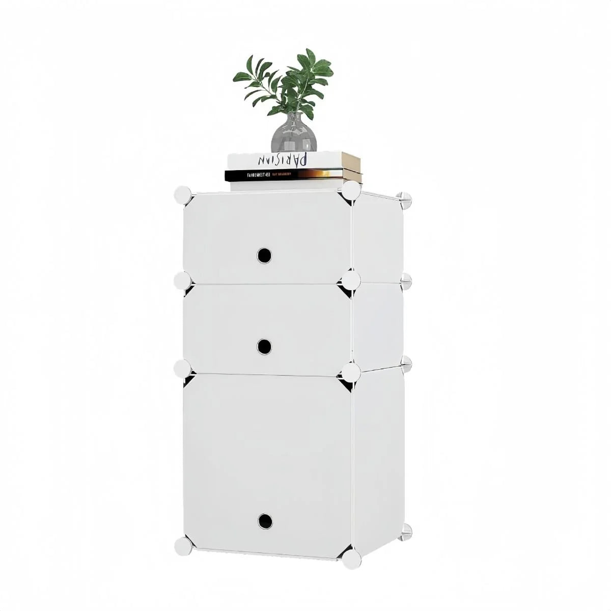 Dulap Modular, 3 Usi, Naimeed D7892, 74x37x37cm , Alb