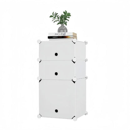 Dulap Modular, 3 Usi, Naimeed D7892, 74x37x37cm , Alb